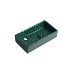 Fontein Ora 41x22x10cm mat groen inclusief afvoerplug links, Doe-het-zelf en Verbouw, Sanitair, Verzenden, Nieuw