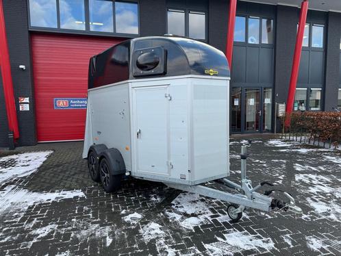 Humbaur Equitos Alu Plus Dubbel-As Paardentrailer, Dieren en Toebehoren, Paarden en Pony's | Trailers en Aanhangwagens, 2-paards trailer