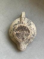 Oud-Romeins Terracotta Olielamp - 11 cm - Lantaarn Godin