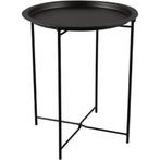 Bijzettafel - Trion Rondo  - Consoletafel - Rond - Zwart -, Huis en Inrichting, Ophalen of Verzenden, Nieuw, Metaal