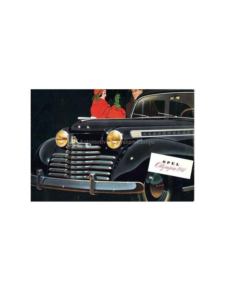 1951 OPEL OLYMPIA BROCHURE DUITS, Boeken, Auto's | Folders en Tijdschriften, Opel