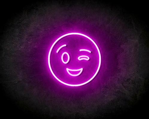 BLINK SMILEY neon sign - LED neon reclame bord, Zakelijke goederen, Overige Zakelijke goederen, Verzenden