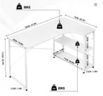 L-Vormig Hoekbureau met Planken – 120 cm Industrieel Design, Verzenden, Nieuw