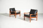Niels Eilersen - Illum Wikkelso - Fauteuil (2) - Teak, Leder
