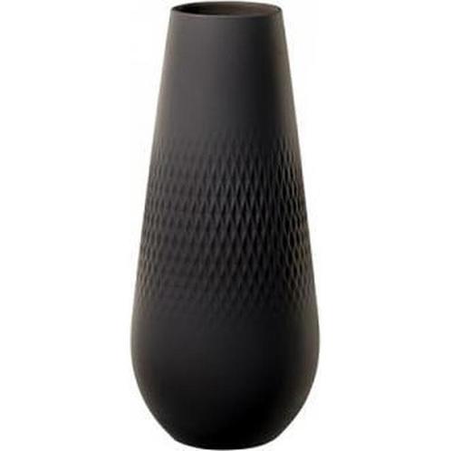 Villeroy & Boch - vaas - hoogte 26 cm - Collier Noir Carre, Huis en Inrichting, Woonaccessoires | Vazen, Verzenden