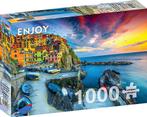 Manarola Harbor at Sunset, Cinque Terre, Italy Puzzel (1000, Hobby en Vrije tijd, Denksport en Puzzels, Verzenden, Nieuw