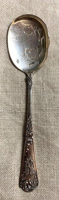 Theelepel (12) - Zilver - Gegraveerde theelepels, Antiek en Kunst, Antiek | Goud en Zilver