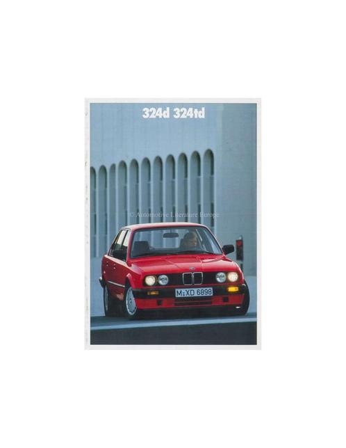 1990 BMW 3 SERIE DIESEL BROCHURE DUITS, Boeken, Auto's | Folders en Tijdschriften, BMW