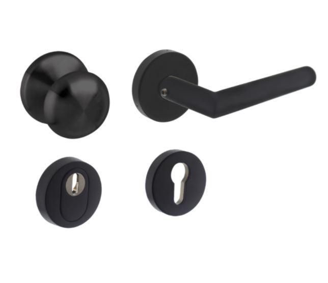 Intersteel set voordeurbeslag rond voordeurknop, SKG, Doe-het-zelf en Verbouw, Hang- en Sluitwerk, Verzenden
