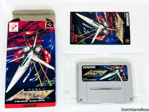 Super Famicom - Axelay, Spelcomputers en Games, Games | Nintendo Super NES, Gebruikt, Verzenden