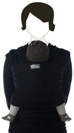 Babylonia Tricot-Slen Organic Black Draagdoek BDDTS934, Kinderen en Baby's, Babydragers en Draagdoeken, Nieuw, Verzenden