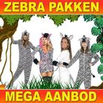 Zebra pak - Zebra kostuums voor volwassenen & kinderen, Ophalen of Verzenden, Nieuw