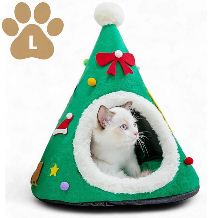 Kersthuisje voor kleine huisdieren groen Maat L (Hond), Dieren en Toebehoren, Hondenmanden, Nieuw, Overige, Ophalen of Verzenden