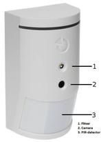 JA-120PC Bus PIR-bewegingsmelder met camera, Doe-het-zelf en Verbouw, Alarmsystemen, Ophalen of Verzenden, Nieuw