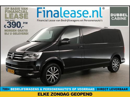 Volkswagen Transporter 2.0 TDI L2H1 DC 5 Pers 140PK €390pm, Auto's, Bestelauto's, Lease, Handgeschakeld, Diesel, Volkswagen, Zwart
