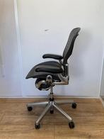 Herman Miller Aeron Tuxedo Netweave - Chrome Afwerking, Huis en Inrichting, Bureaustoelen, Verzenden, Zwart, Zo goed als nieuw
