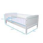 Peuterbed - wit - 160x80cm - incl lattenbodem kinderbed, Kinderen en Baby's, Kinderkamer | Bedden, Ophalen of Verzenden, Nieuw