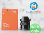 Sony E 35mm f/1.8 OSS - Incl. 1 jaar garantie!, Verzenden, Zo goed als nieuw, Groothoeklens