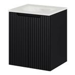 Wastafelonderkast Newport met wastafel 50x57x39 cm zwart en, Huis en Inrichting, Verzenden, Nieuw