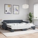 vidaXL Slaapbank met onderschuifbed 90x200 cm fluweel, Huis en Inrichting, 90 cm, Eenpersoons, Verzenden, Nieuw