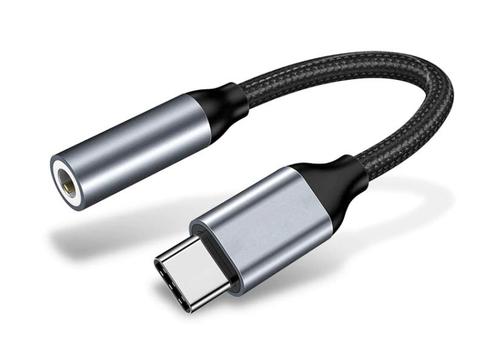 verloop stekker USB-C naar mini jack - met DAC, Telecommunicatie, Overige Telecommunicatie, Nieuw, Ophalen of Verzenden