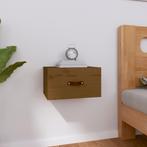 vidaXL Nachtkastje wandgemonteerd 40x29,5x22 cm honingbruin, Huis en Inrichting, Verzenden, Nieuw