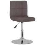 vidaXL Eetkamerstoel draaibaar stof taupe, Huis en Inrichting, Stoelen, Verzenden, Nieuw