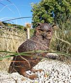 sculptuur, Owl - 32 cm - Brons