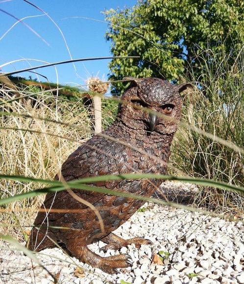 sculptuur, Owl - 32 cm - Brons, Antiek en Kunst, Curiosa en Brocante