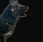 sculptuur, German Shepherd - 22 cm - Brons
