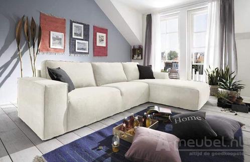 Loungebank Marle - loungebanken - Wit, Huis en Inrichting, Banken | Sofa's en Chaises Longues, Nieuw, Stof