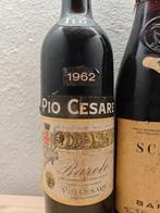 1962 x2 Pio Cesare Barolo & 1965 Scarpa Barolo Riserva, 1964, Verzamelen, Wijnen, Nieuw