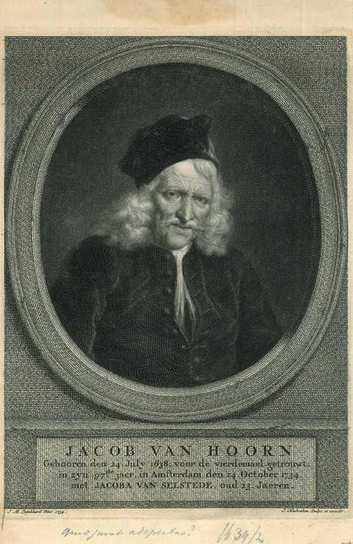 Portrait of Jacob van Hoorn, Antiek en Kunst, Kunst | Etsen en Gravures