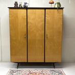 Vintage Midcentury kledingkast linnenkast j`50/60 kidsroom, Ophalen, Gebruikt, Overige materialen, Met klep(pen)