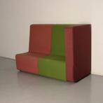 Frontseat treinbank, groen / rood, 2 delen, 180 x 74 cm, Zakelijke goederen, Kantoor en Winkelinrichting | Kantoormeubilair en Inrichting