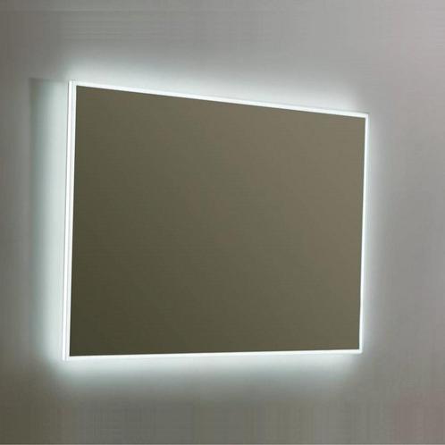 Spiegel Sanilux Mirror Infinity 80x70x4,1 cm Aluminium met, Doe-het-zelf en Verbouw, Sanitair, Bad, Nieuw, Ophalen of Verzenden