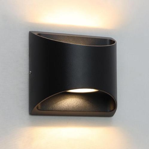 Moderne buitenlamp zwart, Stein, 8W, 3000K LED, IP54, Tuin en Terras, Buitenverlichting, Wandlamp, Nieuw, Aluminium, Ophalen of Verzenden