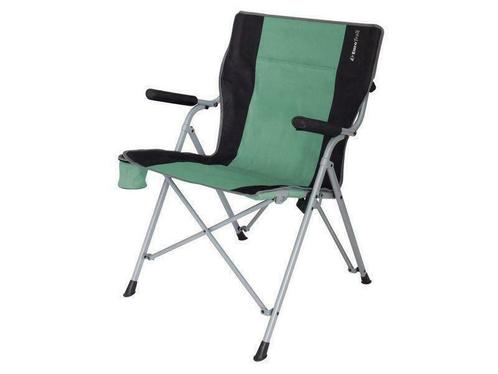 Eurotrail vouwstoel Arras staal groen-zwart, Caravans en Kamperen, Kampeeraccessoires, Nieuw