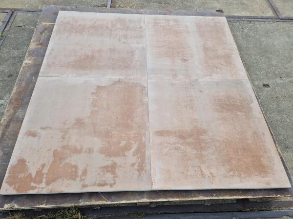 Veiling - 92,16 M2 Keramische Tegel Roest Bruin Nuance 80x80, Tuin en Terras, Tegels en Klinkers, Nieuw