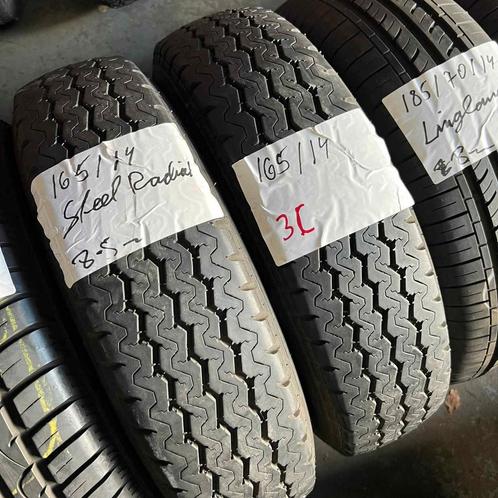 2 x Steel Radial 165-80-14 C Zomerbanden 8,5mm, Auto-onderdelen, Banden en Velgen, 14 inch, Zomerbanden, 165 mm, Bestelwagen, Gebruikt