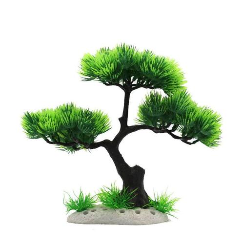 Bonsai boom groen OS-255 - aquarium decoratie, Dieren en Toebehoren, Vissen | Aquaria en Toebehoren, Sierelement, Nieuw, Ophalen of Verzenden