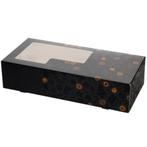Taartdoos Stol met Venster 34x16x8cm Zwart en Goud (Kerst), Verzenden, Nieuw