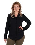 Zwarte travelstof blouse van Vera Jo, Nieuw, Verzenden