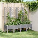 vidaXL Plantenbak met latwerk 160x40x142 cm polypropeen, Tuin en Terras, Verzenden, Nieuw, Kunststof