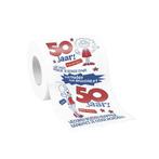 Wc papier 50 jaar vrouw, Verzenden, Nieuw, Feestartikel