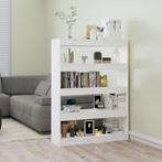 vidaXL Boekenkast/kamerscherm 100x30x135 wit, Huis en Inrichting, Kasten | Boekenkasten, 100 tot 150 cm, Verzenden, 100 tot 150 cm