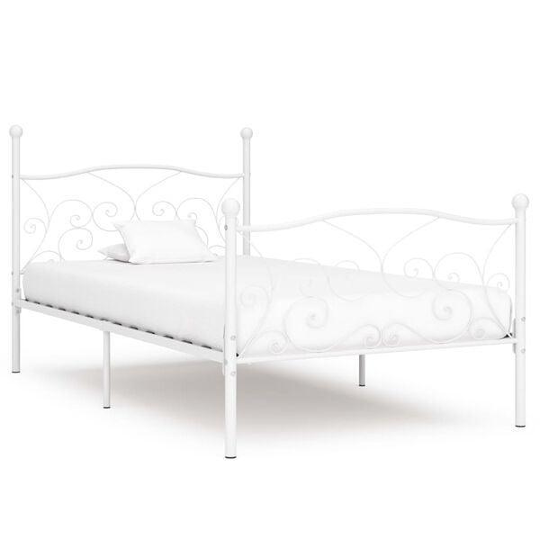 Bedframe Wit 100x200 | Retourdeal | 40% Korting, Huis en Inrichting, Slaapkamer | Bedden, 100 cm, 200 cm, Wit, Nieuw, Metaal, Eenpersoons