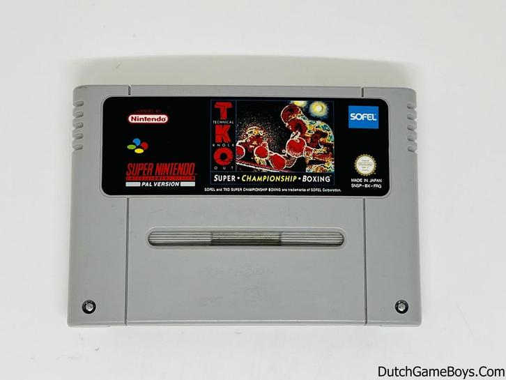 TKO Super Championship Boxing - FRG, Spelcomputers en Games, Games | Nintendo Super NES, Gebruikt, Verzenden