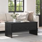 vidaXL Salontafel Zwart eiken 102 x 50,5 x 46,5 cm Bewerkt, Verzenden, Nieuw, 50 tot 100 cm, Minder dan 50 cm