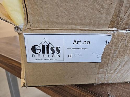 Gliss Design set fronten hoogglans wit project 100 cm, Huis en Inrichting, Badkamer | Badkamermeubels, Nieuw, Ophalen of Verzenden